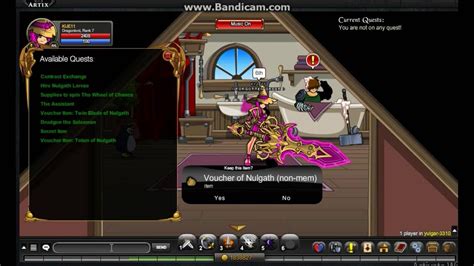 AQW HOW TO GET Voucher of Nulqath (non.